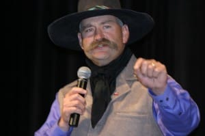 Trent Loos, addressing the standing-room only audience at LambEx in Adelaide today