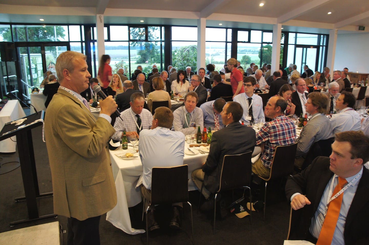 JBS Southern chief executive, Sam McConnell, addresses the Launceston awards gathering