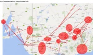 AuctionsPlus Xmas sale movement map Dec10-14