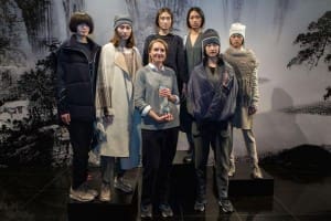 2015 IWP women's winner Marcia Patmost, front left, with her models. Photo: Victoria Chang