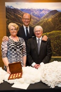 Susan and David Rowbottom with Count Paolo Zegna.