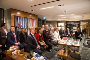 The 2015 Zegna awards at the Collins St boutique.