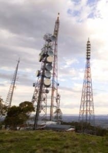 A Telstra mobile phone tower.