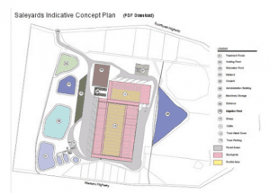  A map of the proposed Ballarat saleyards