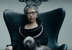 Lee Lin Chin lambs it up.