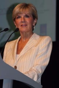 Minister for Foreign Affairs Julie Bishop opens the 85th IWTO Congress in Sydney yesterday.