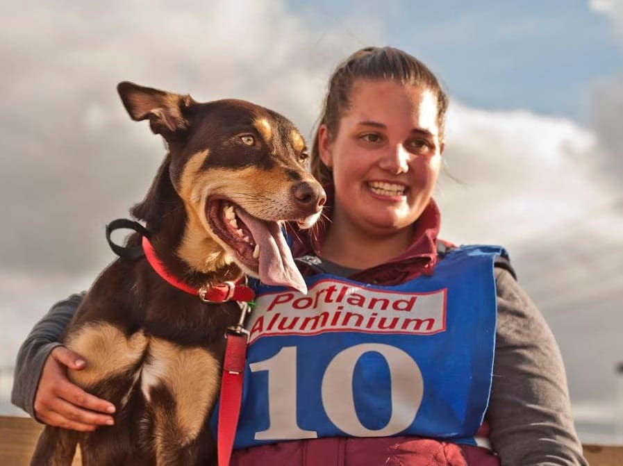 Tegan Eagle with Bailey. Picture - Kelpie Fotograf