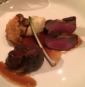 Dry aged Moojepin Merino mutton on a Perth restaurant plate. 