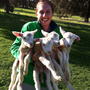 Elise Bowen with Mount Ronan AI quads