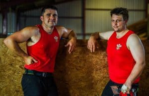 Welsh shearers Gareth Daniel and Ian Jones. Picture - BWMB.