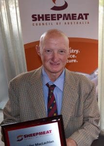 Retiring SCA vice-president Angus MacLachlan