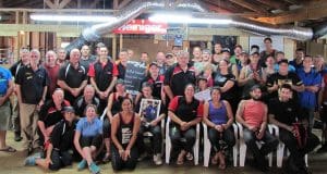 Shearing records are a big team effort. Picture - Shearing Sports NZ.