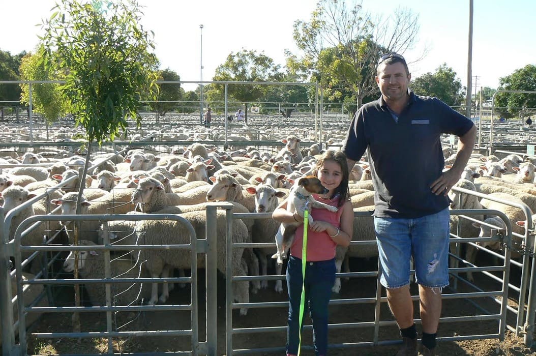 Trav Lynch and daughter Laini from Hattah topped the Ouyen sale with