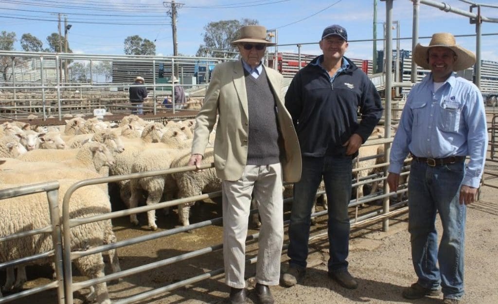 Ben and Jack Shanks, Shanks Farms, Dubbo, left, with Christie and Hood